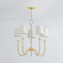 Aged Brass Amina Chandelier 26.5" by Hudson Valley, view 2