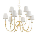 Aged Brass Amina Chandelier 39.25" by Hudson Valley