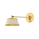 Aged Brass and Cream Lanesville Wall Sconce 6.5" x 6.75" by Hudson Valley