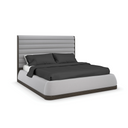 La Moda Uph Panel Bed - Kg W/Wings