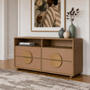 Sergio - Modern Natural Oak 4-Piece Bedroom Set