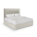 Love Storage Bed - King - Matte Pearl by Caracole