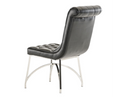 Silvie Modern Black Leatherette Dining Chair