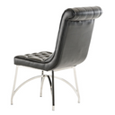 Silvie Modern Black Leatherette Dining Chair