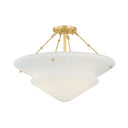 Aged Brass Loburn Semi Flush 20.25" by Hudson Valley