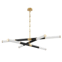 Aged Brass and Old Bronze Huntington Chandelier 60" by Hudson Valley
