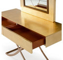 Aversa Modern White Crocodile Console Table & Mirror