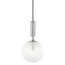 Polished Nickel Jewett Pendant 8" by Hudson Valley