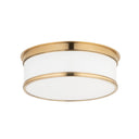 Aged Brass Geneva Flush Mount 12.25" by Hudson Valley