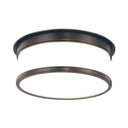 Old Bronze Geneva Flush Mount 12.25" by Hudson Valley