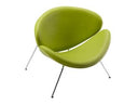 Anais Mid-Century Green Leatherette Accent Chair