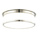 Polished Nickel Geneva Flush Mount 15.25" by Hudson Valley