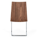 Morgan - Modern White & Walnut Dining Chair (Set of 2)