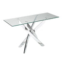 Pyrite Modern Glass Console Table