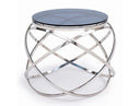 Derek - Modern Metal & Antique Copper End Table