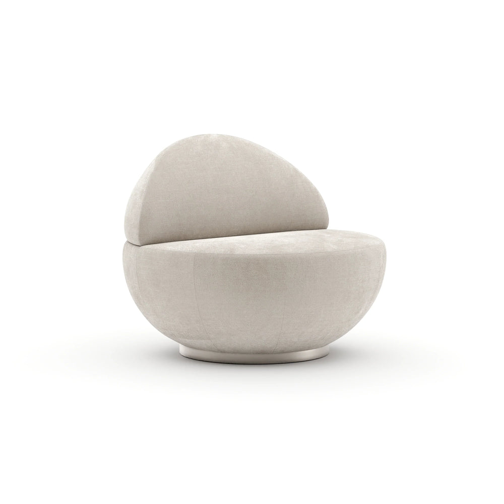 Jagger Swivel Chair - Ivory by Caracole