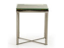 Bacone - Industrial Oak and Black Iron End Table