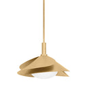 Vintage Gold Leaf Brookhaven Pendant 15.25" by Hudson Valley