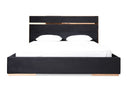 Cartier Modern Black Velvet & Rosegold Bed