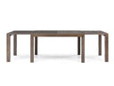 Galant Modern Grey Oak Extendable Dining Table