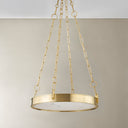 Aged Brass Kirby Chandelier 20" by Hudson Valley, view 3