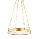 Aged Brass Kirby Chandelier 20" by Hudson Valley