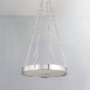 Polished Nickel Kirby Chandelier 20" by Hudson Valley, view 4