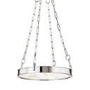 Polished Nickel Kirby Chandelier 20" by Hudson Valley