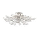 Silver Leaf Tulip Semi Flush 23.25" by Hudson Valley