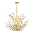 Gold Leaf Tulip Chandelier 27.75" by Hudson Valley