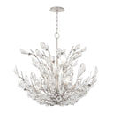 Silver Leaf Tulip Chandelier 27.75" by Hudson Valley
