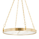 Aged Brass Kirby Chandelier 30" by Hudson Valley
