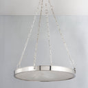 Polished Nickel Kirby Chandelier 30" by Hudson Valley, view 5