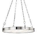 Polished Nickel Kirby Chandelier 30" by Hudson Valley