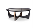 Talin Modern Black Crocodile & Rosegold Coffee Table