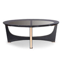 Talin Modern Black Crocodile & Rosegold Coffee Table