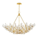 Gold Leaf Tulip Chandelier 39.5" by Hudson Valley