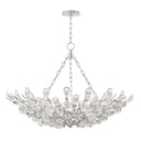 Silver Leaf Tulip Chandelier 39.5" by Hudson Valley