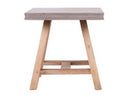 Civic Modern Concrete & Acacia End Table