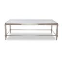 Agar Modern Glass & Stainless Steel Console Table