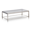 Agar Modern Glass & Stainless Steel Console Table