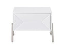 Candid Modern White Nightstand