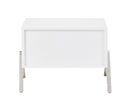 Candid Modern White Nightstand