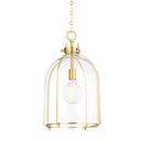Aged Brass Eldridge Pendant 15.5" x 23.5" by Hudson Valley