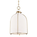 Aged Brass Eldridge Pendant 14" by Hudson Valley