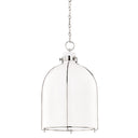 Polished Nickel Eldridge Pendant 14" by Hudson Valley