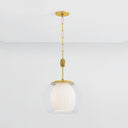 Aged Brass Clementon Pendant 17" by Hudson Valley, view 6