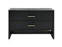 Wales Modern Grey Ash 2-Drawer Nightstand