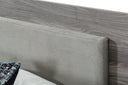 Enzo Italian Modern Grey Oak & Fabric 4-Piece Bedroom Set