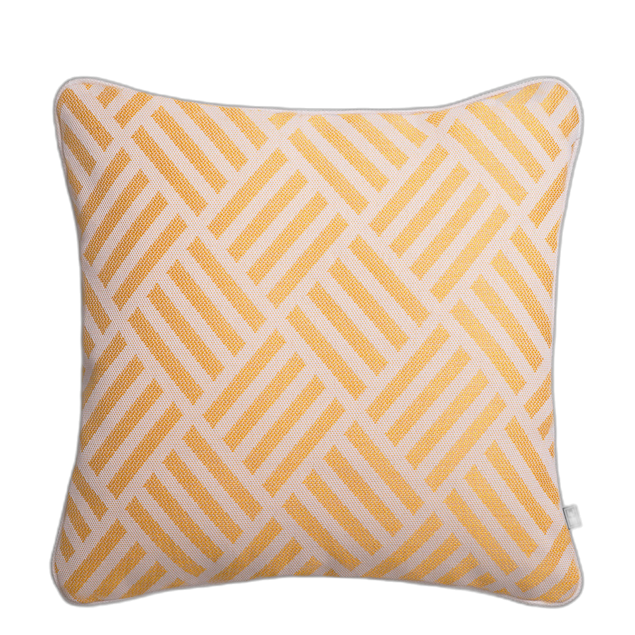 Yellow Printed Cushion Sonel